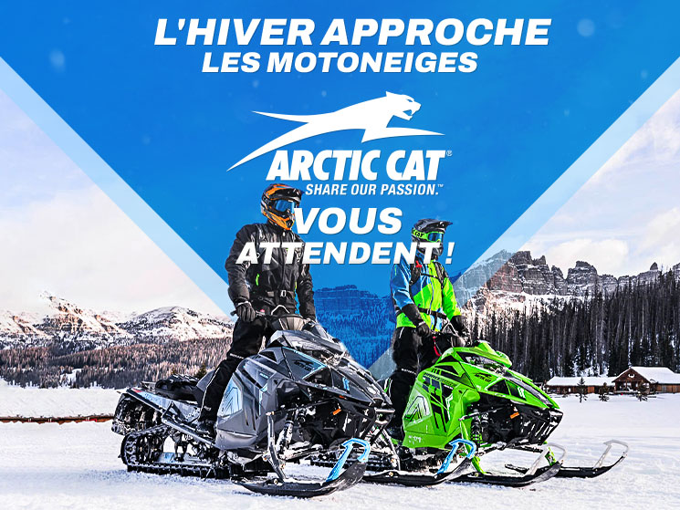 L’hiver approche – les motoneiges Arctic Cat vous attendent